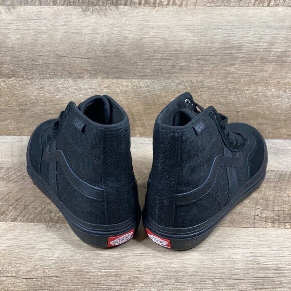 VANS Crockett High Black Mono Skate Shoes Men's Size 8 Women's Size 9.5 NEW - Picture 6 of 11